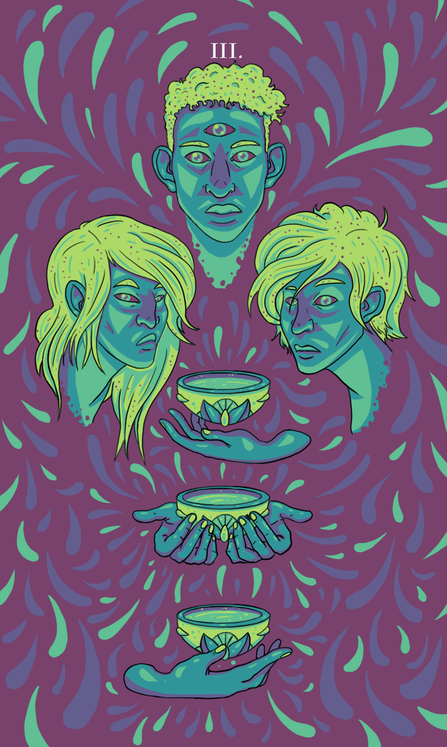 three of cups