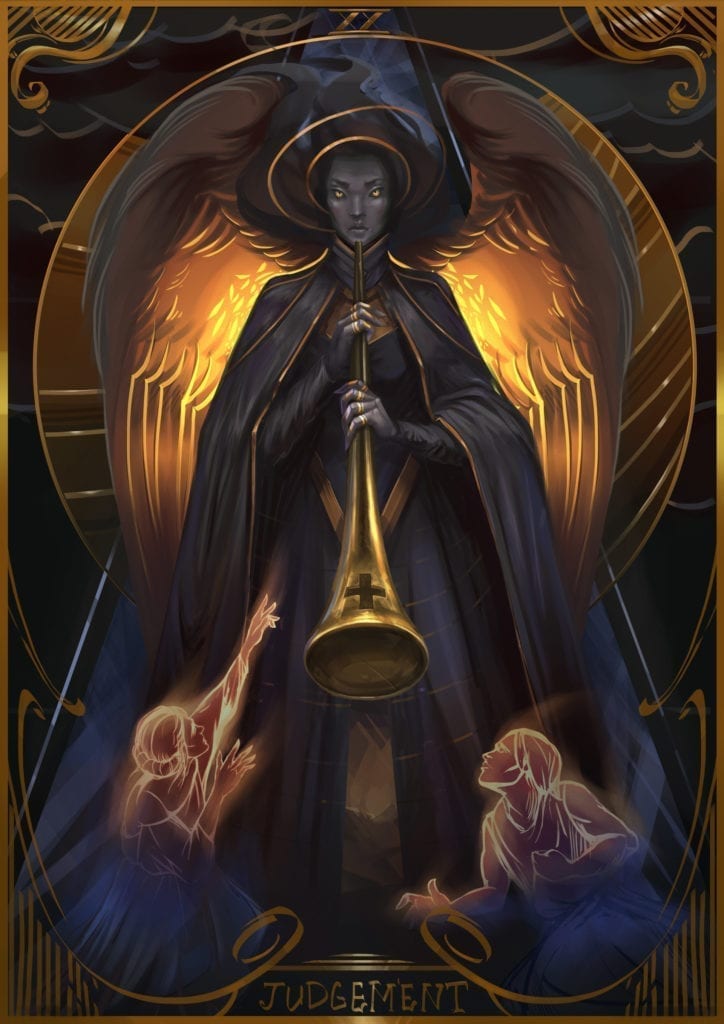 judgement card illustration