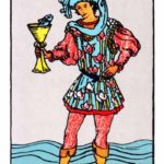 page of cups, rider-waite