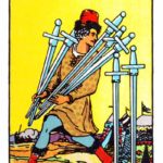 seven of swords, rider-waite