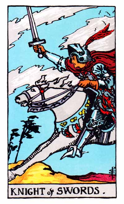 knight of swords, rider-waite