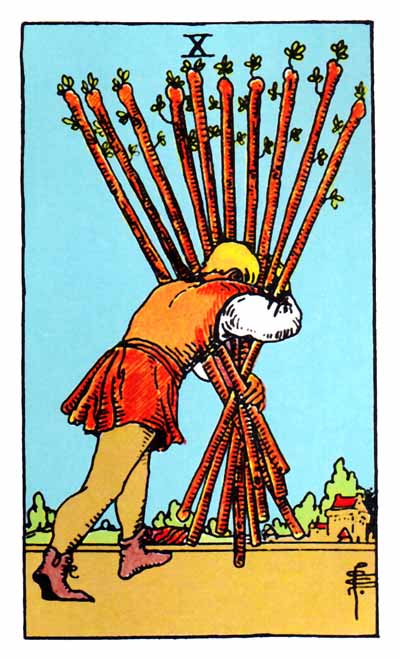 10 of wands tarot