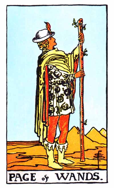 Wands Tarotカードのページの意味は何ですか？