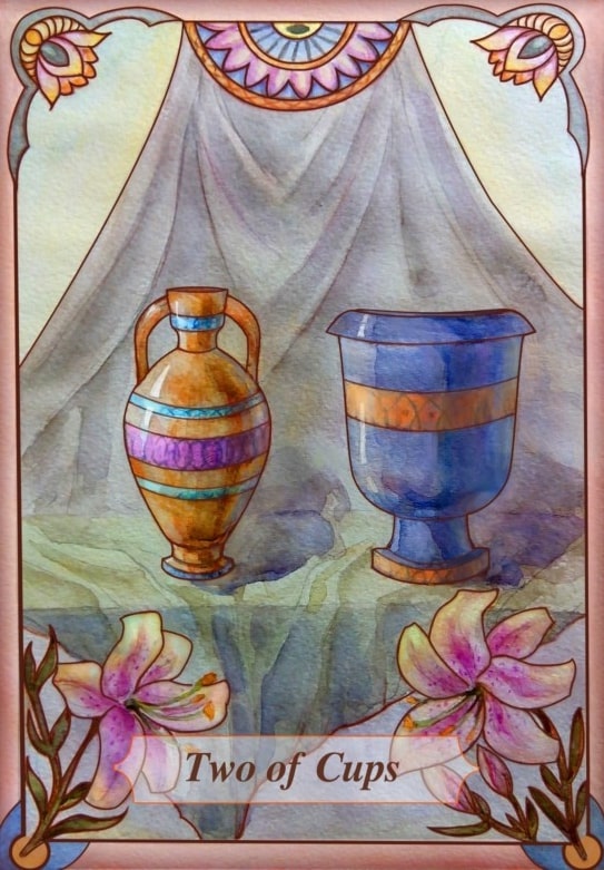 two of cups illustration