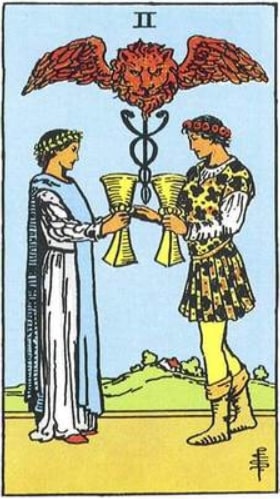 Two of Cups: Love Advice, Future Outcomes, Yes or No? - Edelwyn
