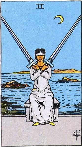 two of swords, rider-waite