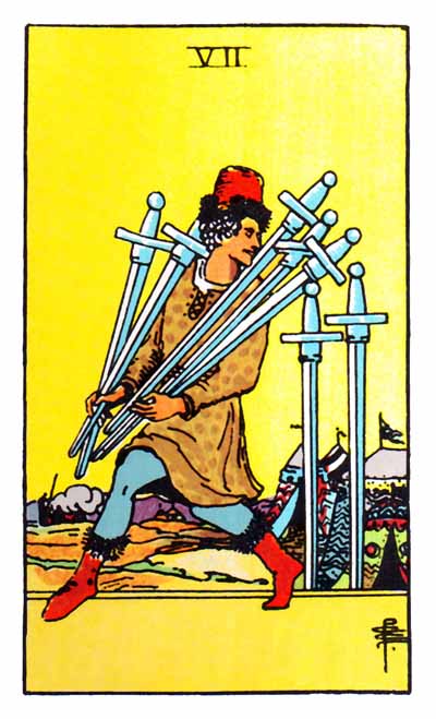 seven of swords rider-waite