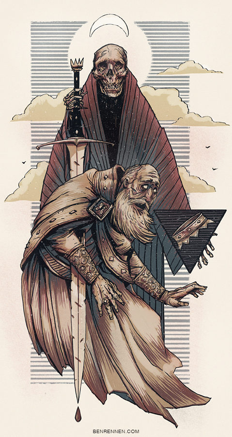 king of swords illustration