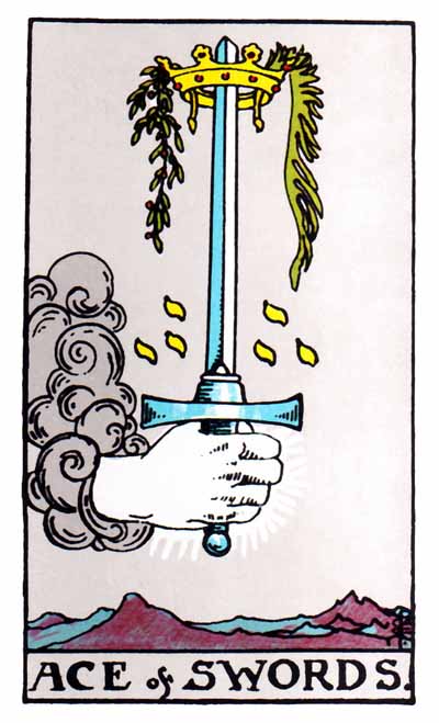 ace of swords, rider-waite