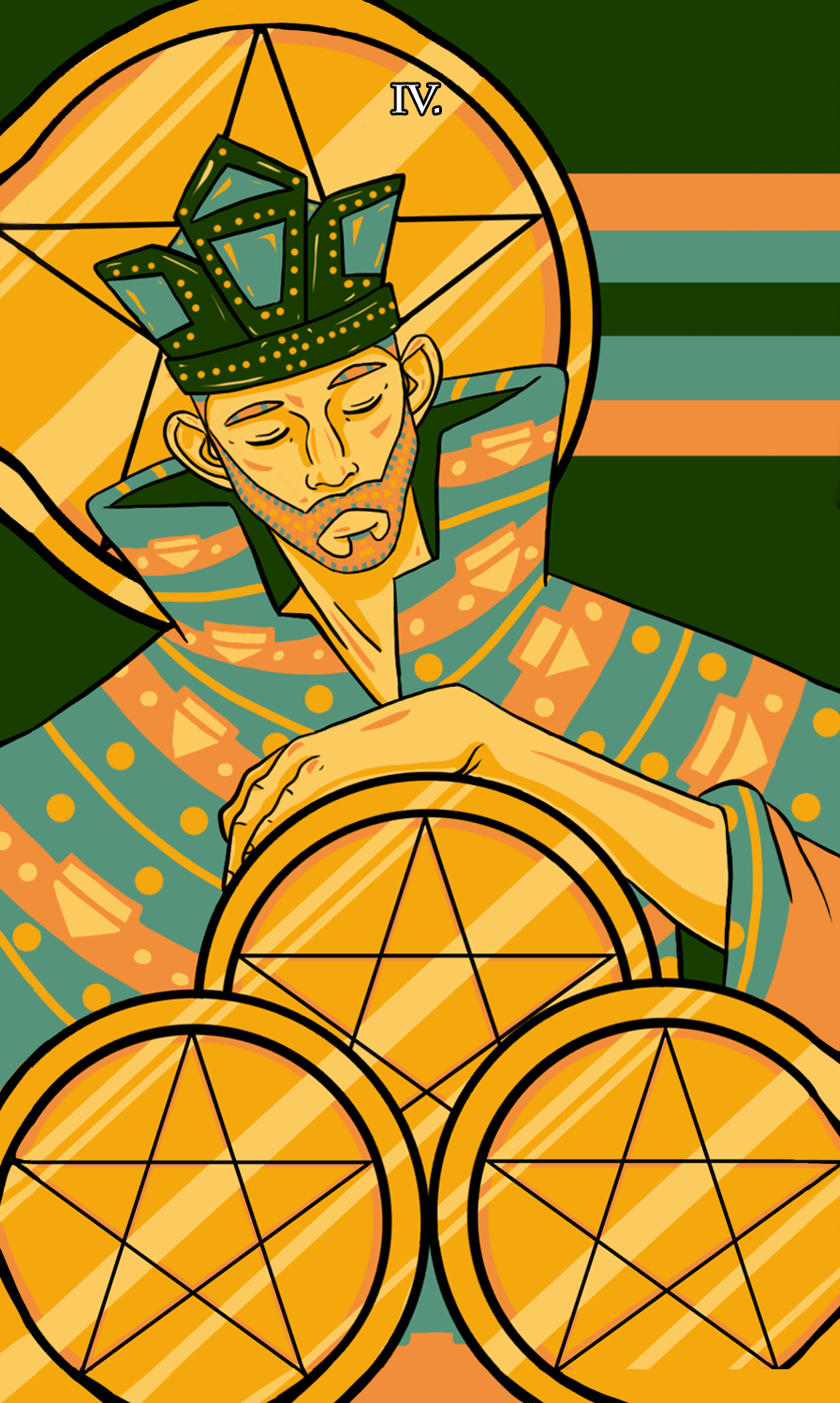 Four of Pentacles Tarot Card Meaning, Upright & Reversed - MyPandit