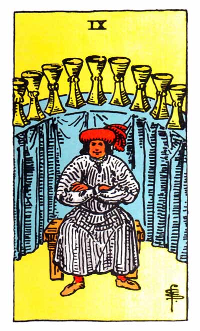 nine of cups rider-waite