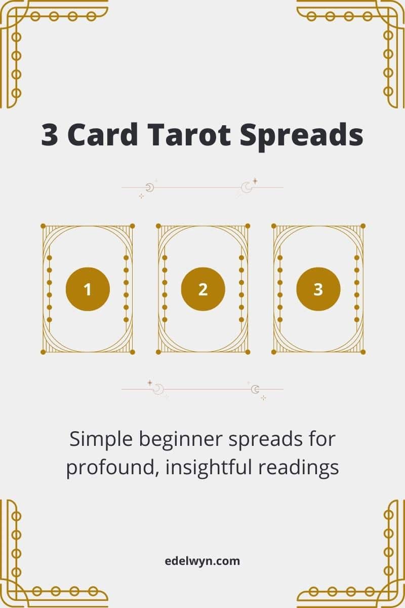 Veluddannet areal meteor 3 Card Tarot Spreads - Simple Beginner Spreads For Profound, Insightful  Readings - Edelwyn