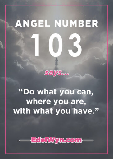 103 angel meaning