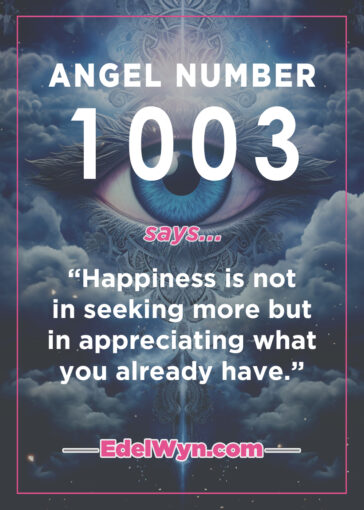 1003 angel number meaning