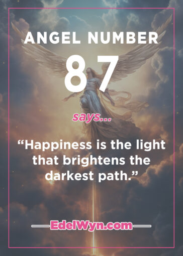 87 angel number meaning